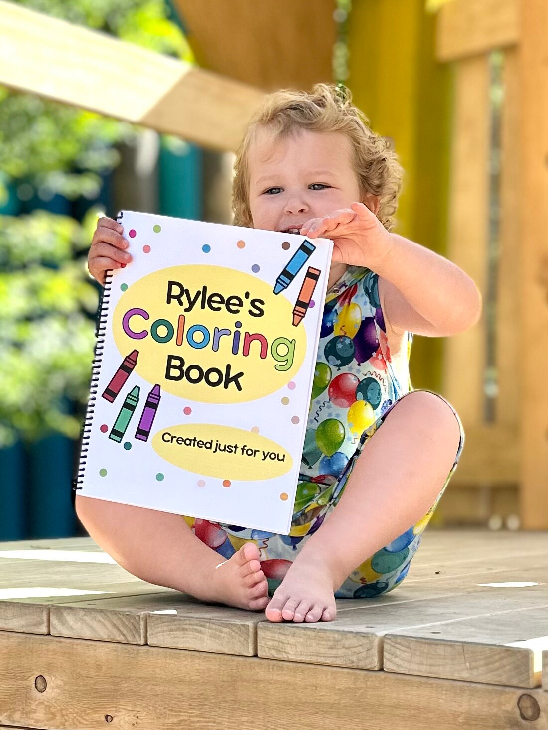 Personalized Kids Coloring Book, Handmade