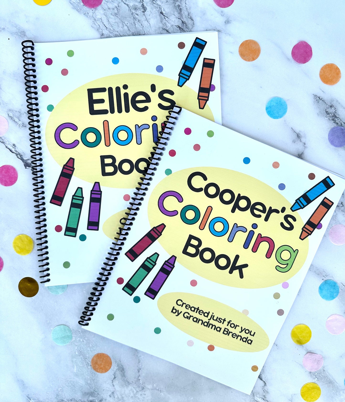 Personalized Kids Coloring Book, Handmade