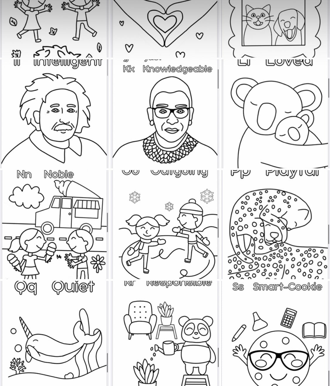 Personalized Kids Coloring  Book, Handmade