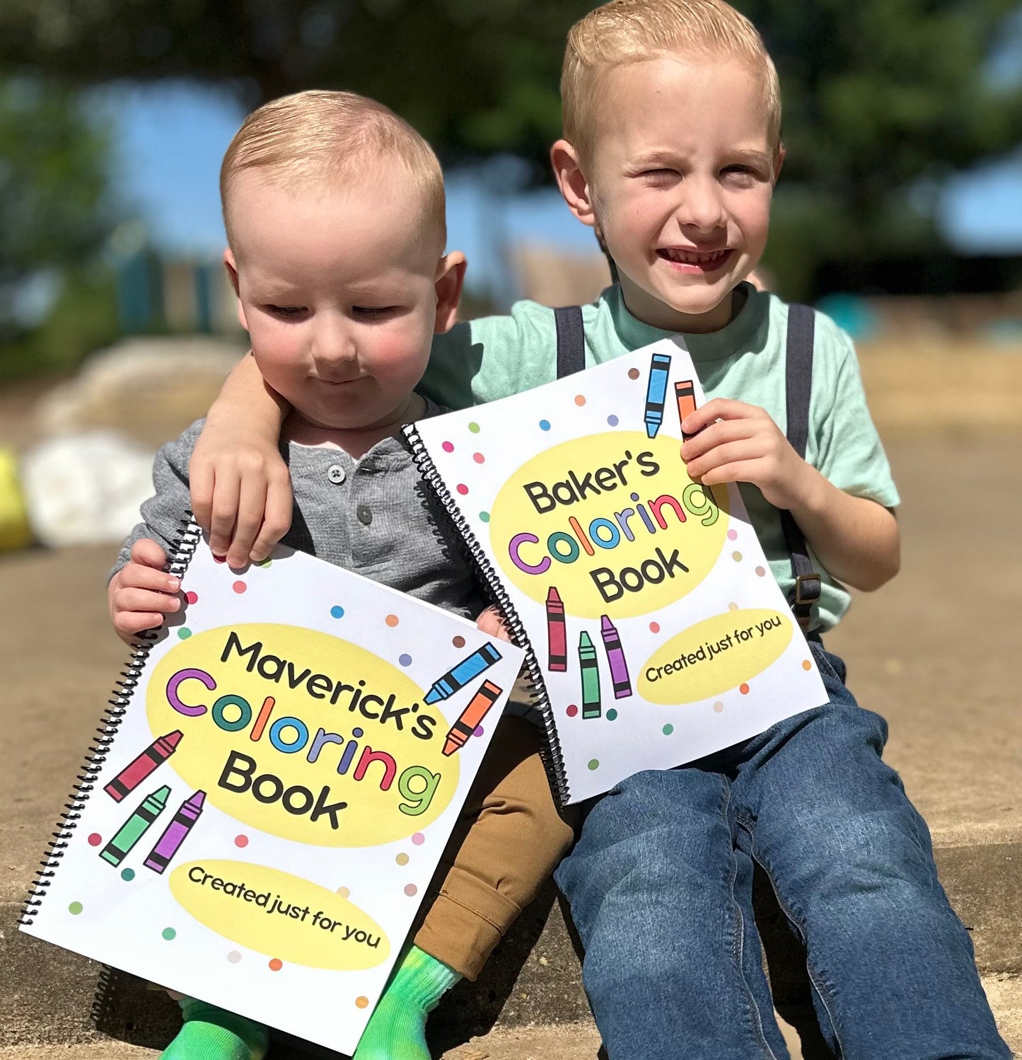 Personalized Kids Coloring  Book, Handmade