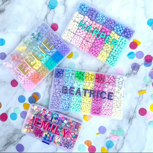 personalized gift for girls bead jewelry kit