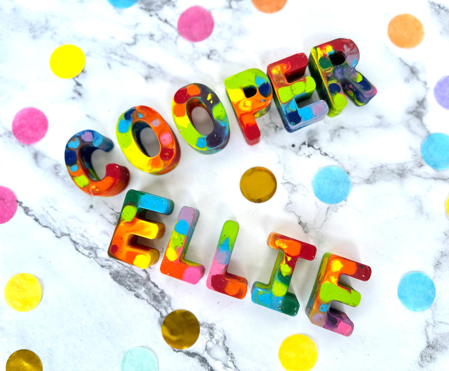 Personalized Crayon Names, Handmade